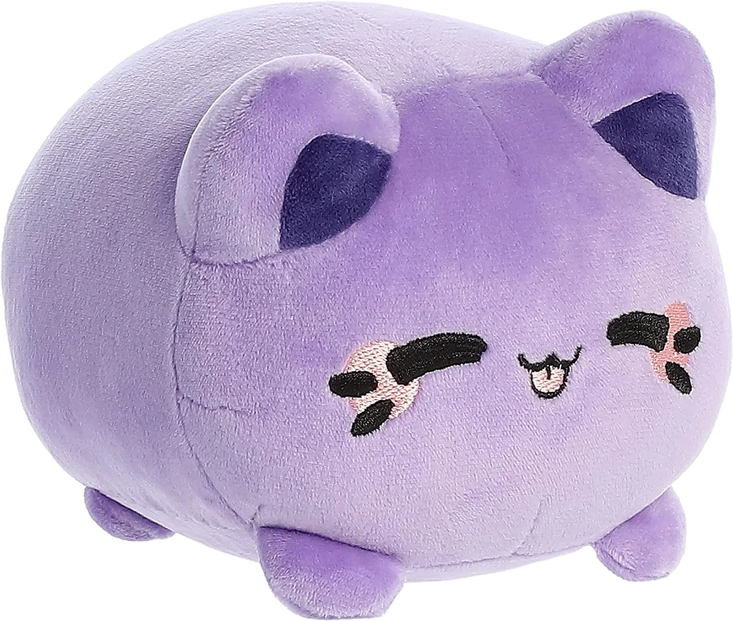 7 inches Ube Purple Yam Food Meowchi Plush - Huggable Collectible Soft Stuffed Animal, Super Fluffy Overstuffed Toy, Tasty Peach Aurora Design for Collectibles Enthusiasts