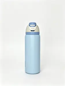 Owala 32oz Light Blue FreeSip Stainless Steel Insulated Water Bottle, Leak-Proof Drinkware Flask, Travel Cup Tumbler, Keeps Drinks Cold 24H, Flasks Drinkware Flasks Bottled Portable Mug day gift xmas