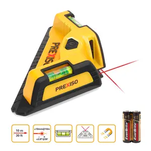 #Summervibes PREXISO Square Laser - 30Ft Flooring Laser Level, Tile Laser Line Projection, Angle 90° Magnetic Leveling Tool, Square Built-In 2 Bubble Vials With Wall Panel Stand for Installation, Construction