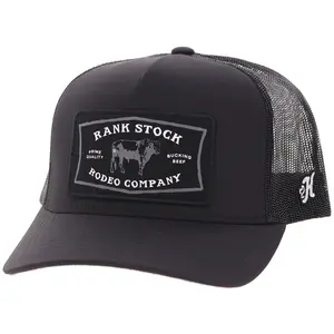 "Rank Stock" Hat Black