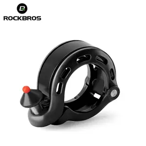 ROCKBROS Bicycle Hidden Bell High Decibel Lightweight Portable Cycling Horn City Bike Aluminum Alloy Bike Bell Cycling Equipment Hidden Bike Bell Clear Loud Sound 22.2/25.4/31.8mm Bars 100DB Bike Horn