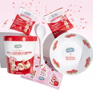 Yum Crumbs X World of Strawberry Shortcake DIY Ice Cream Kit - Make Your Own Strawberry Shortcake Flavored Ice Cream
