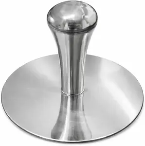Premium Stainless Steel Smash Burger Press, Heavy Duty Burger Smasher with Ergonomic Handle, Large Press Surface, Easy to Clean, Perfect for Grill, Griddle & Everyday Cooking
