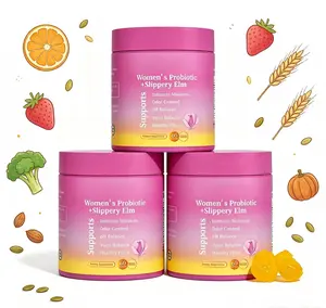 120 Count Her Juicy Pineapple Probiotic Gummies for Women, Infused with Slippery Elm to Maintain pH Balance, Boost Gut & Immune Health, Daily Natural Feminine Care Gummies