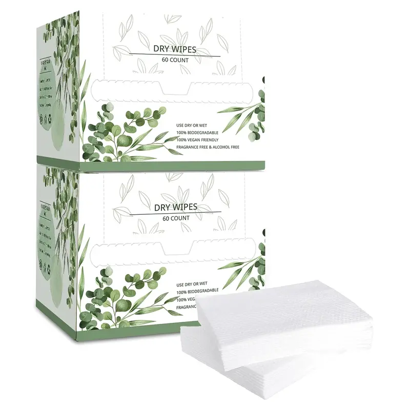 Disposable Face Towel Large Dry Wipes 120 Count, Makeup Removing, Cleansing, 10×12 Inches Makeup Remover Cosmetic Cleanser