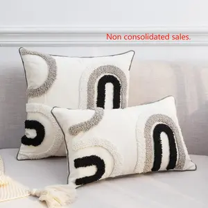 U-shaped Pattern Pillowcase without Filler, 1 Piece Household Simple Cushion Cover for Sofa and Bed