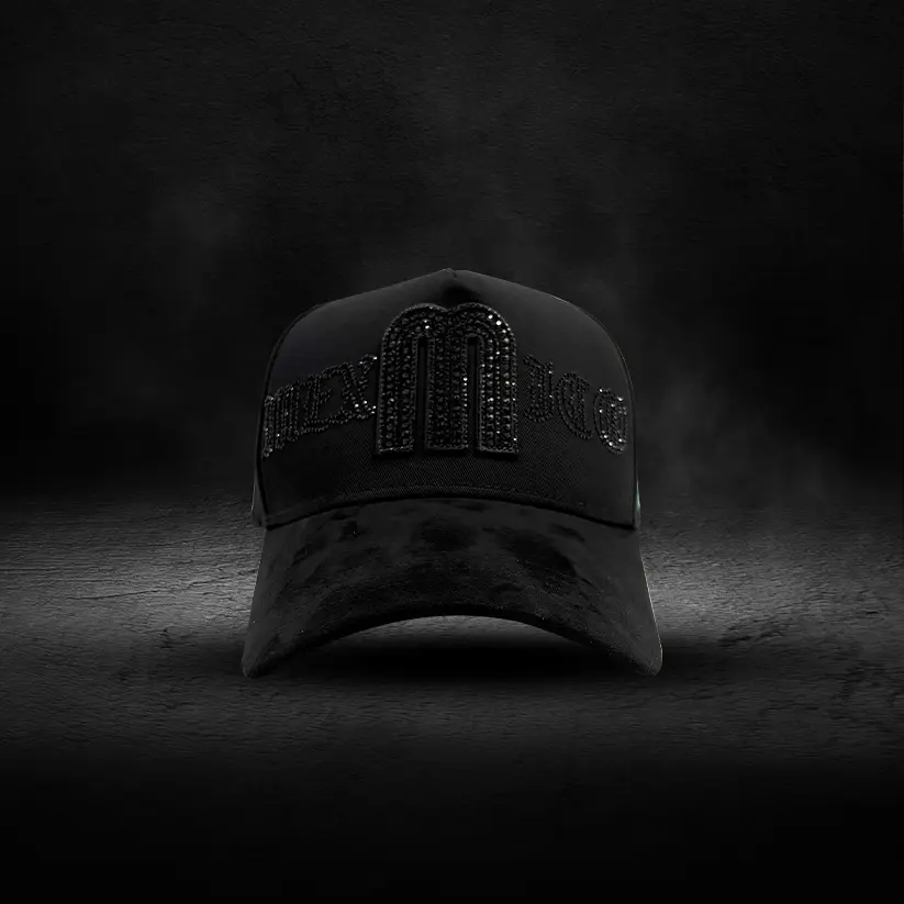 Unisex Mexico Snapback Hat - Premium Embroidered, Rhinestone-Accented, Ideal for Casual Wear