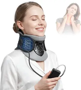 Neck Stretcher Cervical Traction,Built-in Air Pump,Neck Traction Device for Spine Decompression and Cervical Soreness Relief, Adjustable Neck Support for Home Office Travel Daily Scenarios