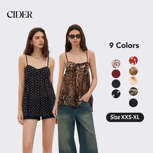 Cider Chiffon Leopard Bowknot Oversized Mini Nightdress SummerWins Dealsforyou
