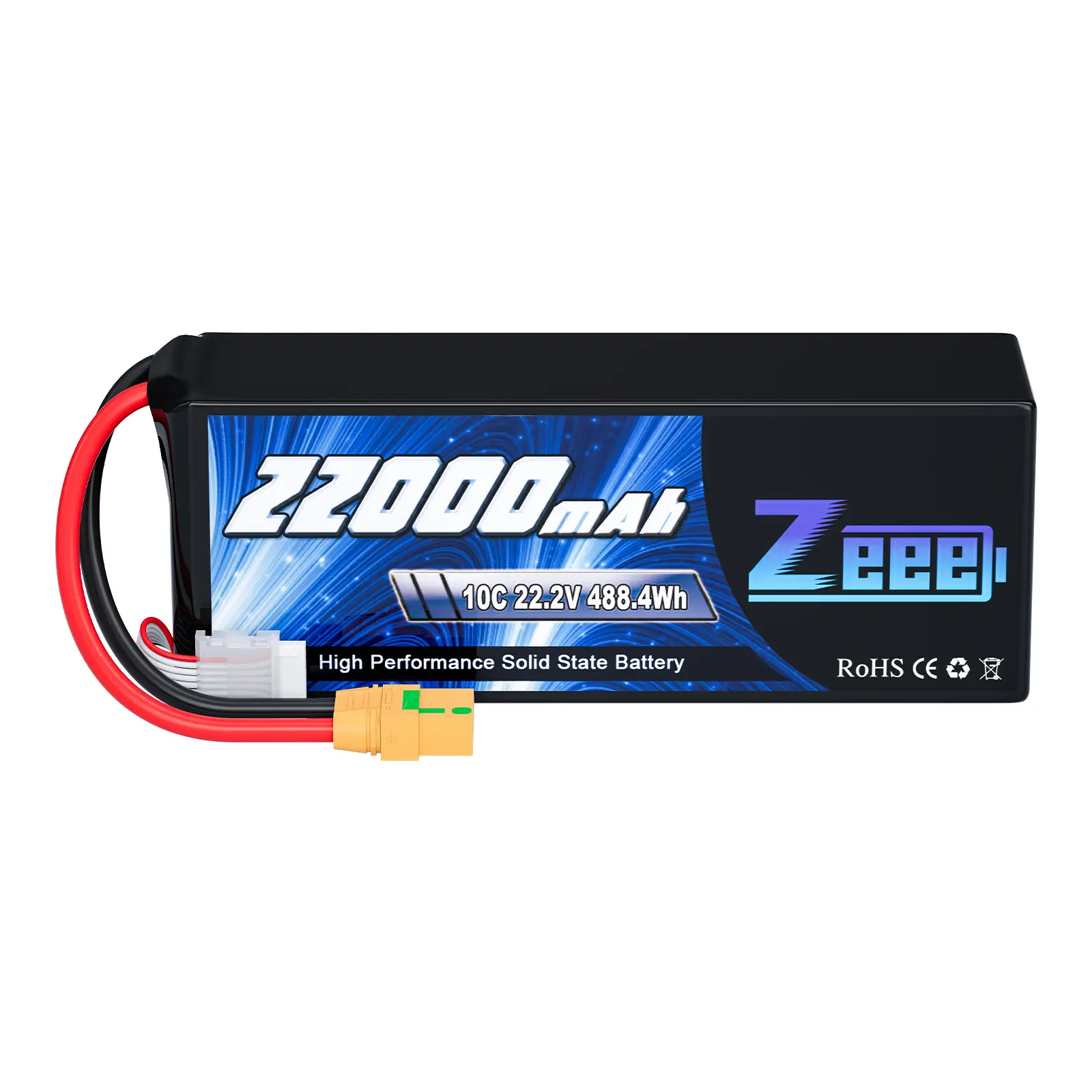 Zeee 6S Semi Solid State Li-ion Battery 22.2V 10C 22000mAh with XT90-S for Drone Airplane UAV Multicopter