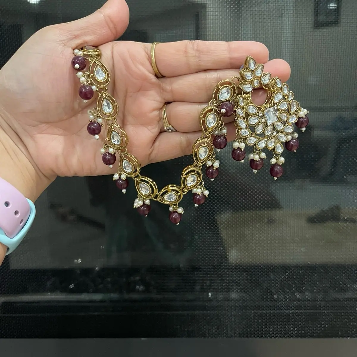 Women's Traditional Beaded Bollywood Latkan Earrings - Trendy Costume Jewelry, Jewelry Gifts for Women