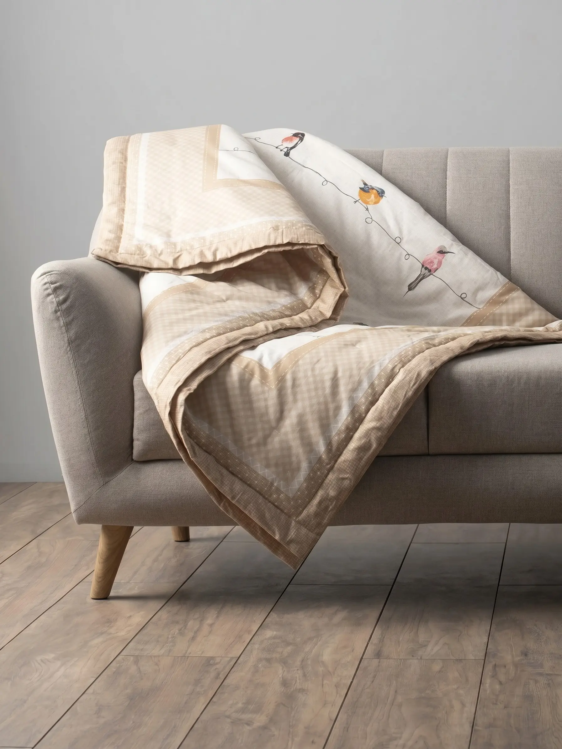 Maison d' Hermine Cotton Throw Blanket - Lightweight, Soft Comfy, Warm Hug, Snuggly Hugable All Season Machine Washable Blanket for Couch, Bed, Living Room (Ideal Gift for Adults), All Season Blanket