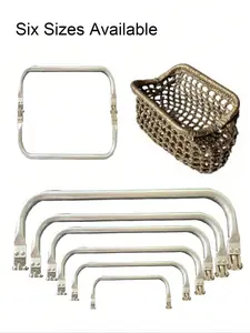 Various Sizes Square Aluminum Clips, Bag Hardware Hinge Clamps, Cloud Bag Stand, Woven Bag Mouth Clip, Bag Clip, Women's Gift, Bag Accessories