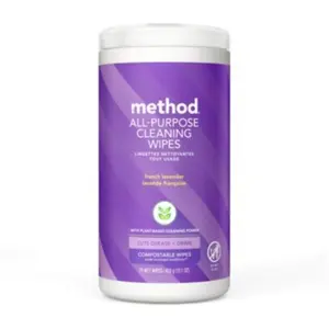 Method MTH338520 All-purpose Cleaning Wipes, Purple - Lavender - 70 Count