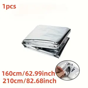 3/5/10pcs Emergency Thermal Blankets, 51" X 82", 63" X 82"Outdoor Survival Equipment Rescue Foil Thermal Blanket