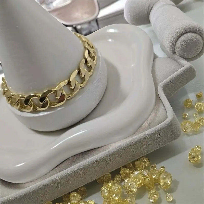 226 10mm de grosor unisex gold plated