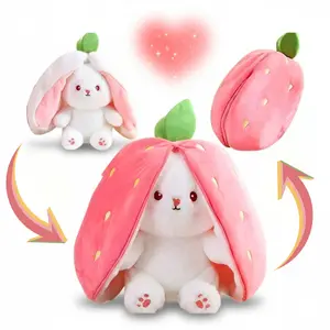 Cute Rabbit Plush Doll, Ultra Soft Fluffy Stuffed Animal, Great for Cuddling, Gifts and Home Bedroom Decoration