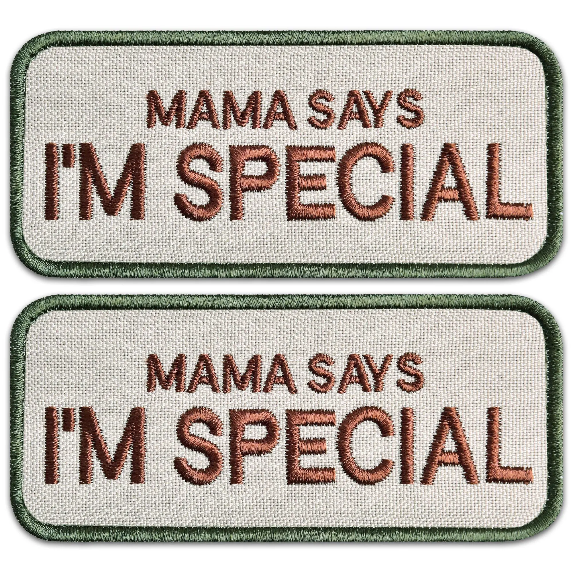 2-Pcs Set Mama says I'm special Tactical Patch Embroidered Patches for Military Vests