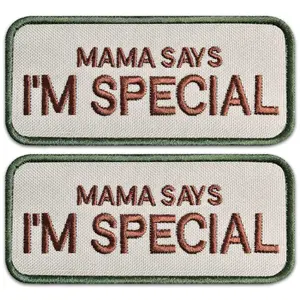 2-Pcs Set Mama says I'm special Tactical Patch Embroidered Patches for Military Vests
