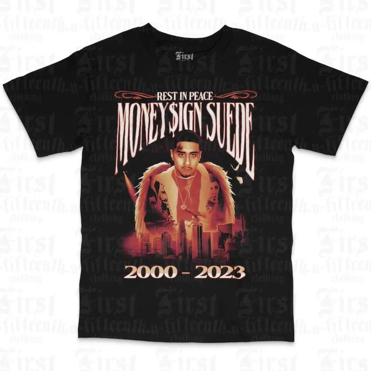 Money Sign Suede Rest In Peace T-Shirt Tee Unisex S-3XL Adult, Simple Style, Made to Last, Durable Quality
