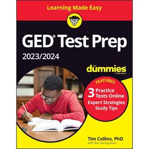 GED Test Prep 2023 / 2024 For Dummies: Book + 3 Practice Tests Online (GED Test for Dummies) 6th Edition