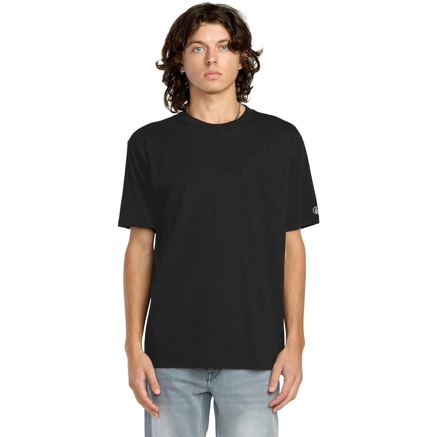 Volcom Men's Solid Pocket Tee – Organic Cotton Modern Fit Short Sleeve t-Shirt