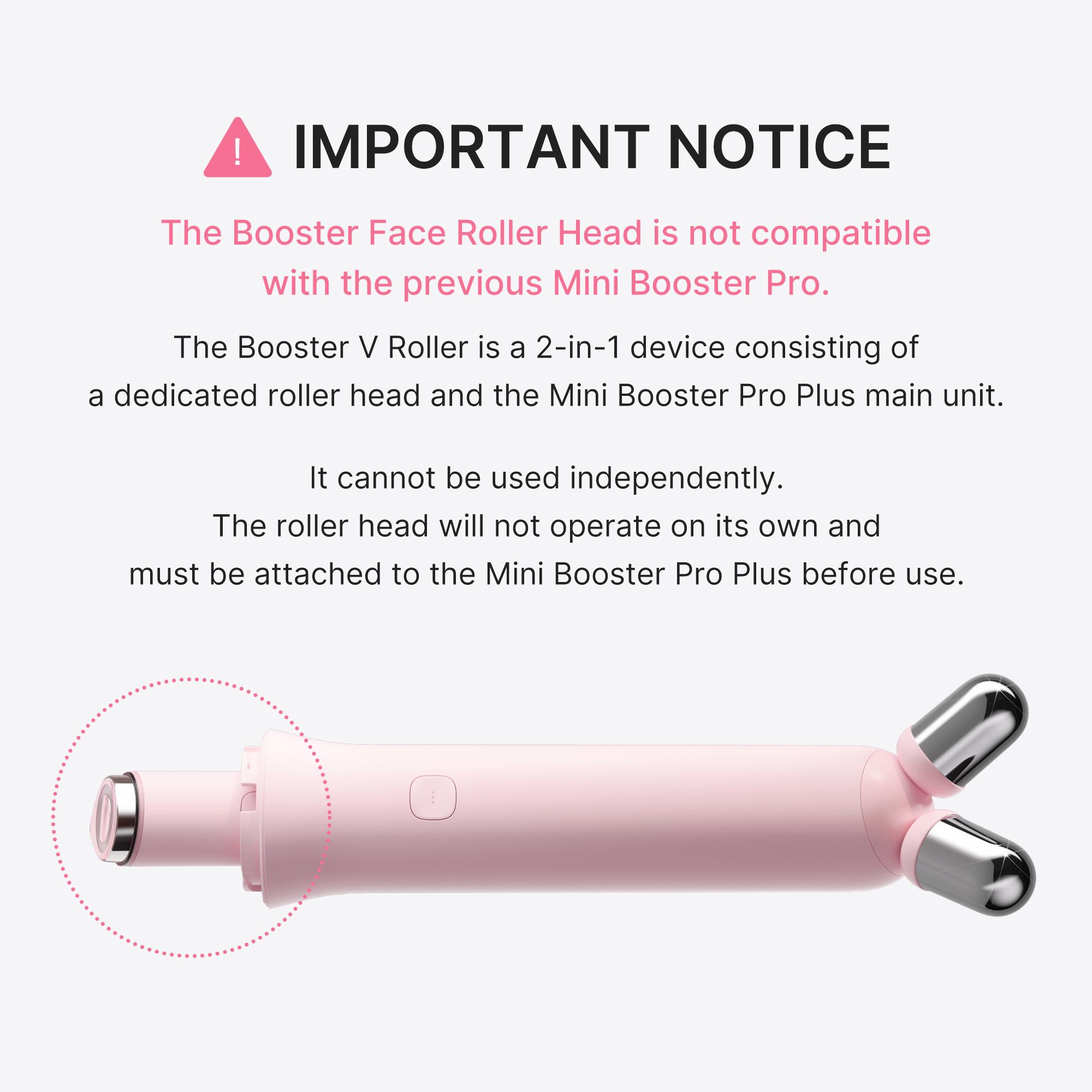 [NEW] [medicube] 3-Step At-Home Spa Set - Pink / Beige ㅣMini Booster Pro Plus + Booster Facial Cleansing Device Head + Booster Face Roller HeadㅣK-beauty Facial Device for deep gentle cleansing, plump-looking appearance, puffiness, skin relaxion