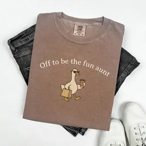 Auntie Shirt, Funny Aunt Goose Comfort Colors T-shirt, Gift for Aunt, Aunt Gift, Pregnancy Announcement for Sister, Future Aunt Tee