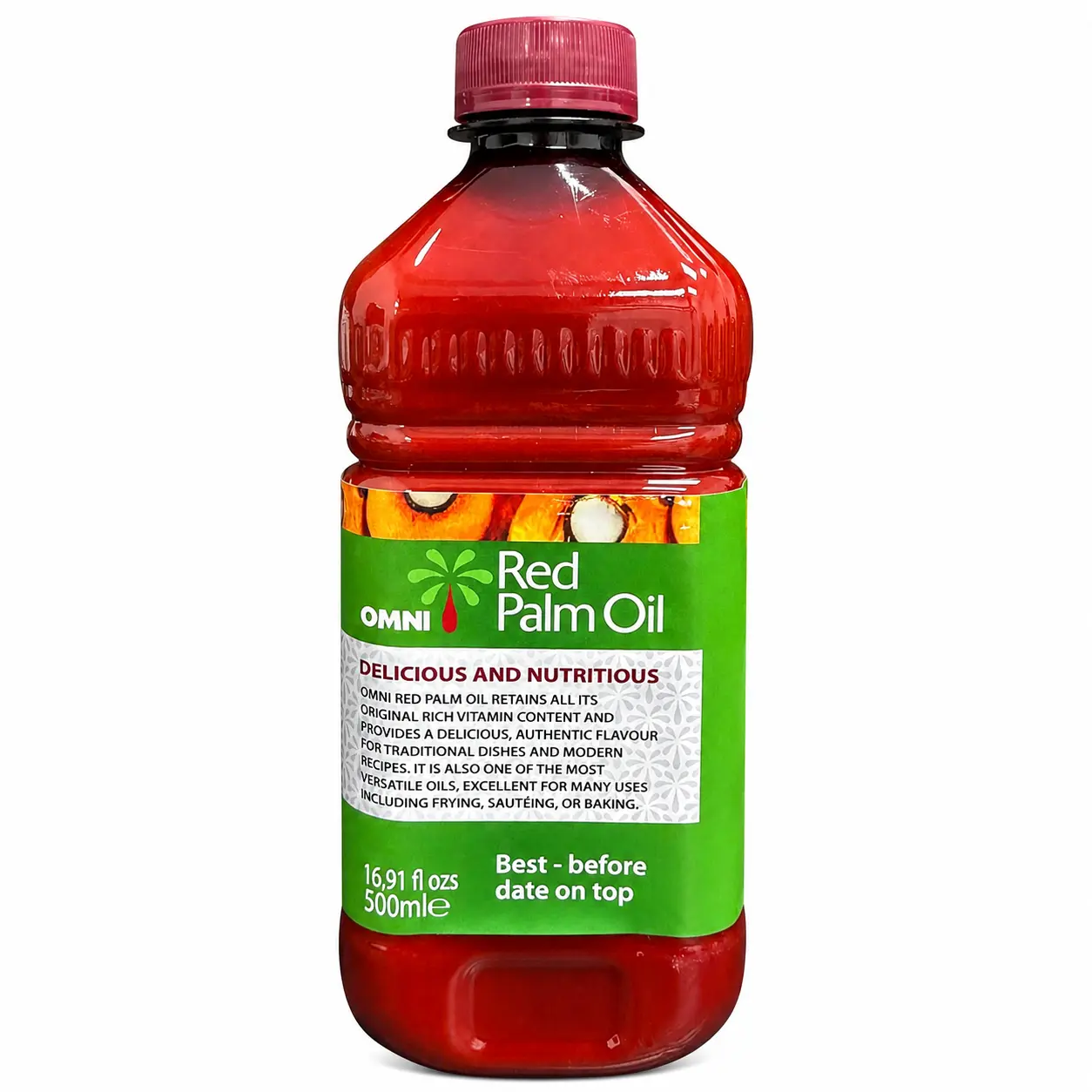 Manteca de Corojo Red Palm Oil 500ml / 16.9 fl oz – Authentic Unrefined Red Palm Oil for African, Caribbean & Nigerian Cooking, Traditional Flavor
