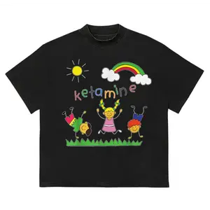 Ketamine Meme Dancing  Dank Humor T-Shirt Funny Tee Casual Graphic Shirt Oversized