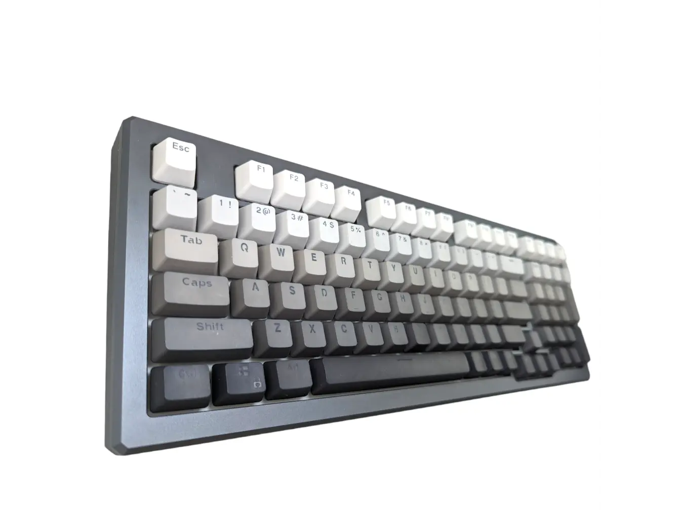 Shades of Gray Scale PBT OEM Keycap Set (RGB shine through)