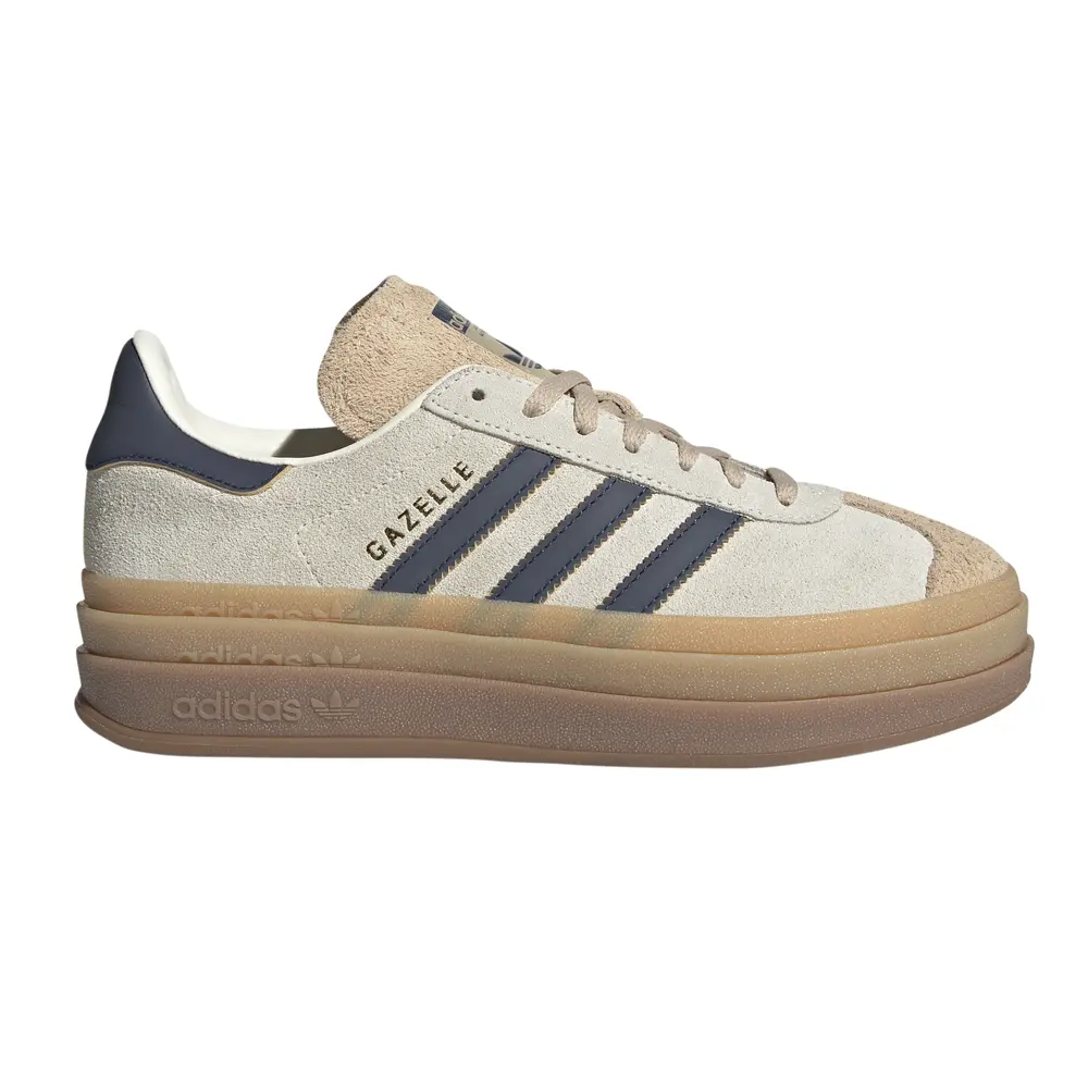 adidas Womens Gazelle Bold Sneakers Shoes Casual - Beige