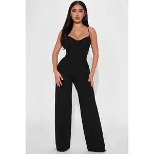 Taking Notes Jumpsuit - Black