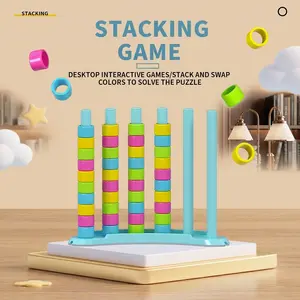 Stack Up Challenge: A Fast-Paced Color-Matching Puzzle Game, Educational Toy for Kids, Best Party & Family Entertainment Interactive Game, Outdoor Parent-Child Party Activity for Users