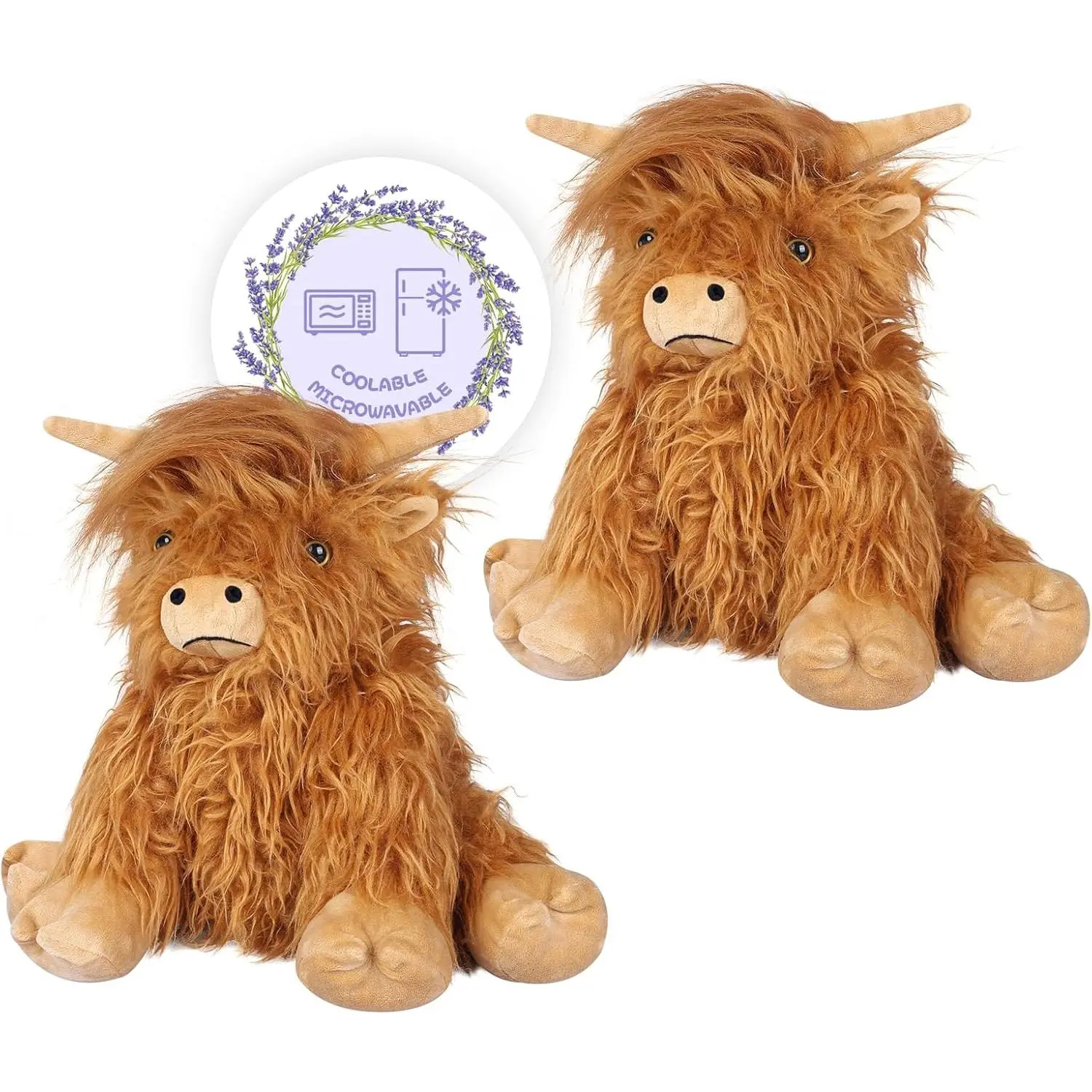 2 pcs highland cow