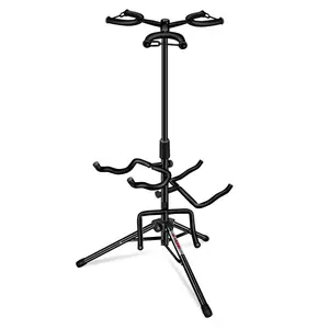 5 Core Guitar Stand Adjustable Triple Guitars Stands Floor w Neck Holder for Acoustic Electric Bass