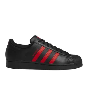 adidas Mens Superstar Lace Up Sneakers Shoes Casual - Black