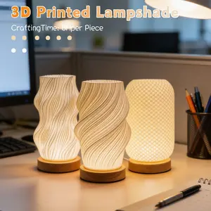 Modern Adjustable Table Lamp with Wooden Base, Modern Nightstand Lamps, USB Powered, Button Control, Modern Mood Lighting, Ambient Decoration Lamp, Perfect for Bedroom Living Room Dorm Decor