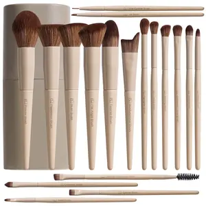 18-Piece Professional Makeup Brush Set, Includes Foundation, Concealer, Blush, Powder, Eyeshadow Brushes, Complete Makeup Tools, Makeup Essential for Women, Makeup Brushes Kit