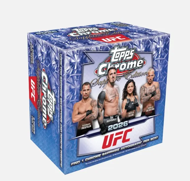 2026 Topps Chrome UFC Sapphire Edition - Hobby Box
