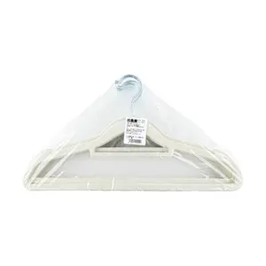KAWASIMAYA Flocking Clothes Hanger, Non-slip, Traceless,  4.96 x 16.26 inches, 10pcs