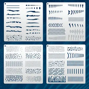 Reusable Fish Skeleton Templates Stencils Set, DIY Fishing Lure Painting Tools, Precision Bone Guide Lines, Ideal for Artists, Hobbyists, Teachers, Precision Guidance