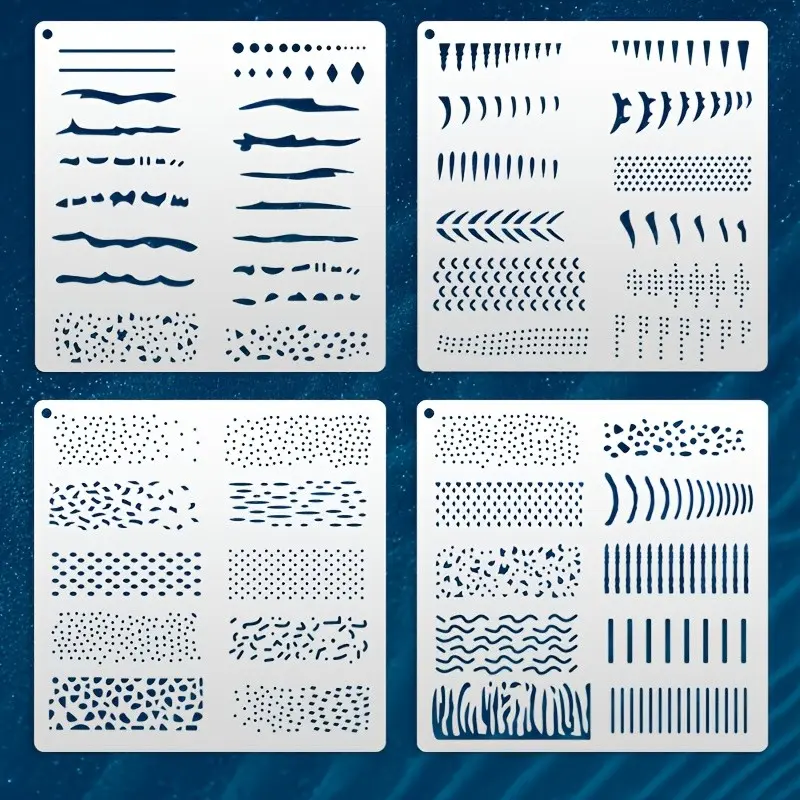 Reusable Fish Skeleton Templates Stencils Set, DIY Fishing Lure Painting Tools, Precision Bone Guide Lines, Ideal for Artists, Hobbyists, Teachers, Precision Guidance