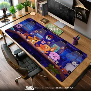 Psyyduckk Mouse Pad, Pixel Café Anime Desk Mat
