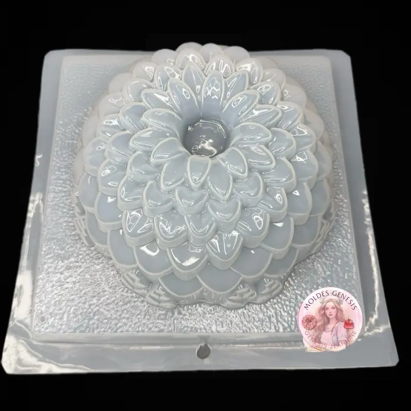 Molde de plástico para gelatina en forma de pétalos