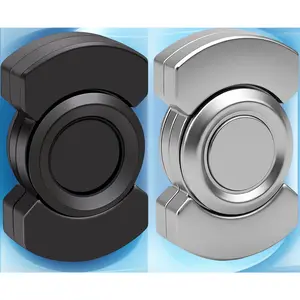 3-in-1 Metal Fidget Set for Adults – 2 Pack: Magnetic Spinner, Slider & Clicker, Stainless Steel Bearings, Stress Relief, Focus Aid, Habit Breaker