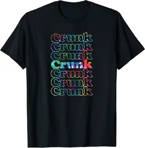 Crunk Tie Dye T-Shirt - Luismrid Shop 77B0946R98JT