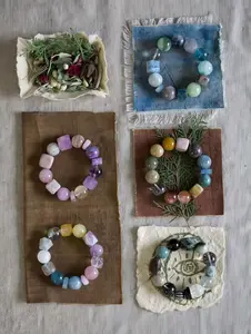 Custom Natural Crystal Bracelet Based on Birth Chart and Special Requirements Hand Crafted One Piece Only