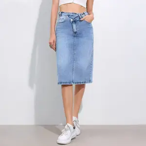 Women's Versatile High Waist Multi-Pocket Asymmetric Button Denim Skirt, Streetwear Outfits, Versatile Women's Bottom for Daily Wear Outdoor