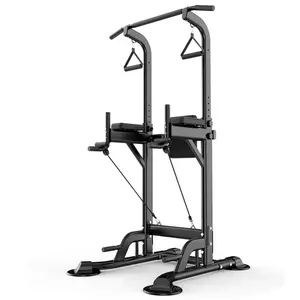 Power Tower Pull Up Dip Station Assistive Trainer Multi-Function Home Gym Strength Training  Capacity Muscle Exercise Equipment